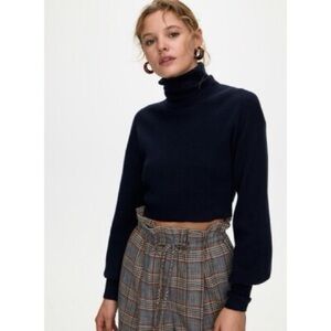 Wilfred Black Turtleneck Sweater